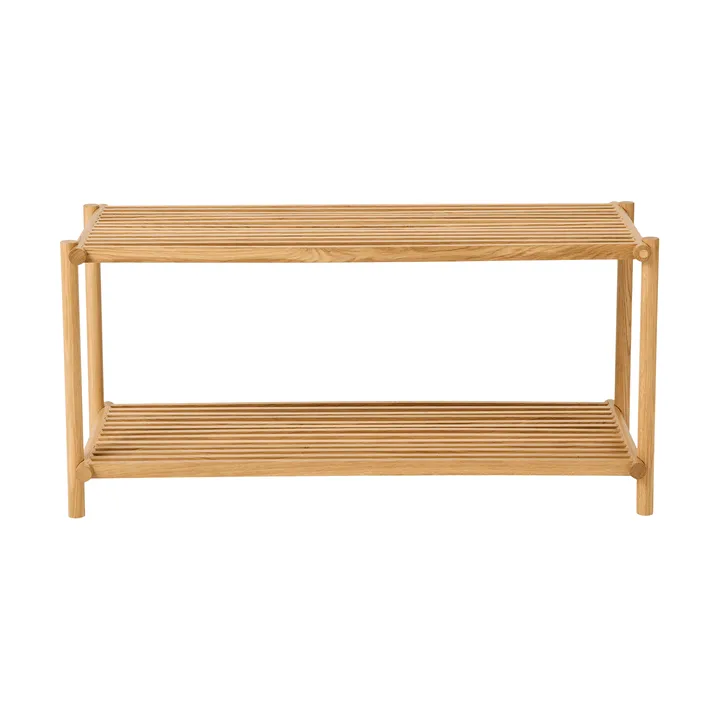 Column shoe rack - Matt lacquered oak - Andersen Furniture