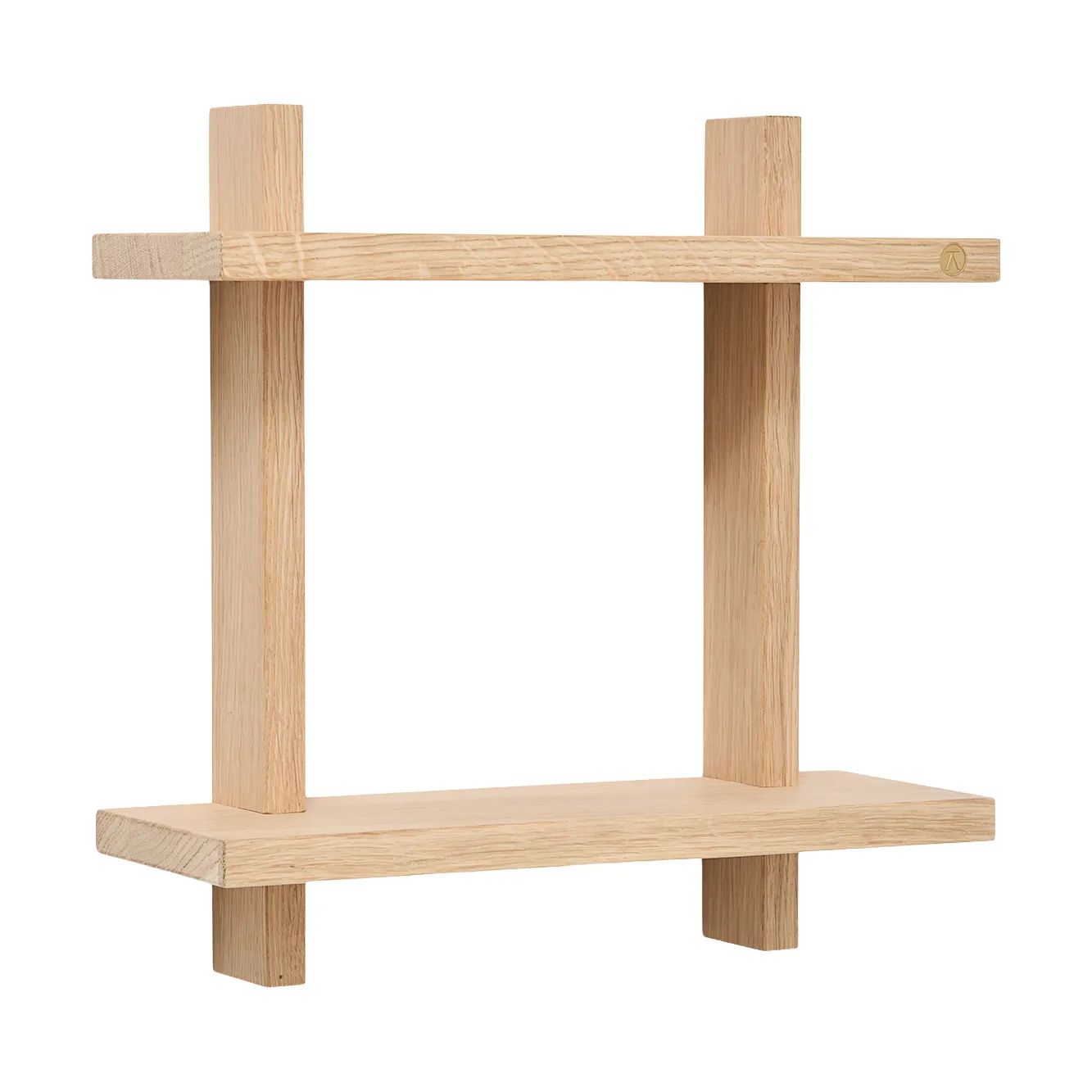 Treat double wall shelf, Oak, 34x12x34 cm Andersen Furniture