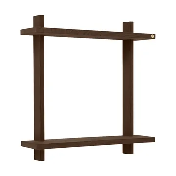 Treat double wall shelf - Smoked Oiled Oak, 50x12x50 cm - Andersen Furniture