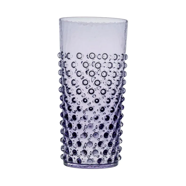 Hobnail Long drink glass 20 cl - Indigo - Anna Von Lipa