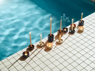 Kirnu candlestick Ø11x3.5 cm - Beige - Arabia