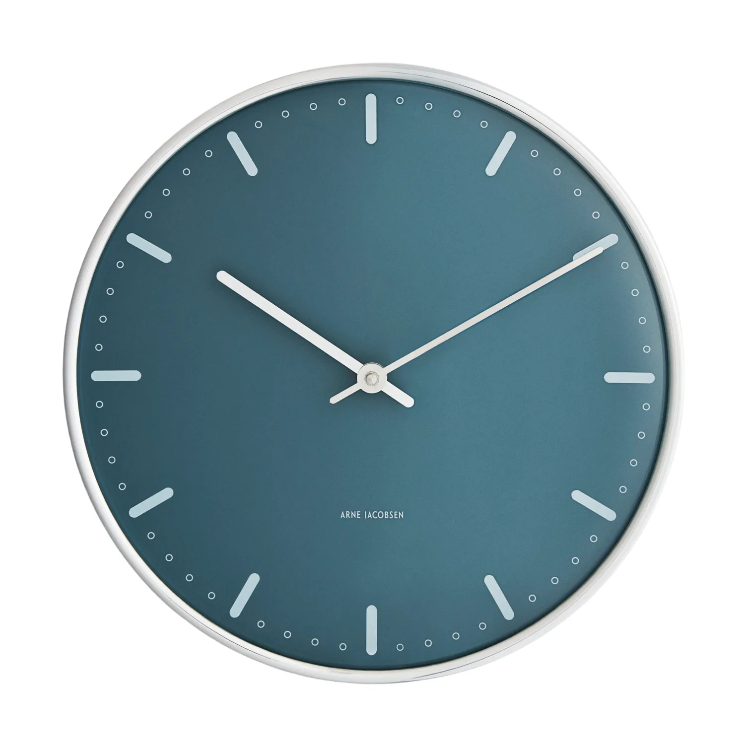 Arne Jacobsen City Hall, Blue, Ø21 cm Arne Jacobsen Clocks