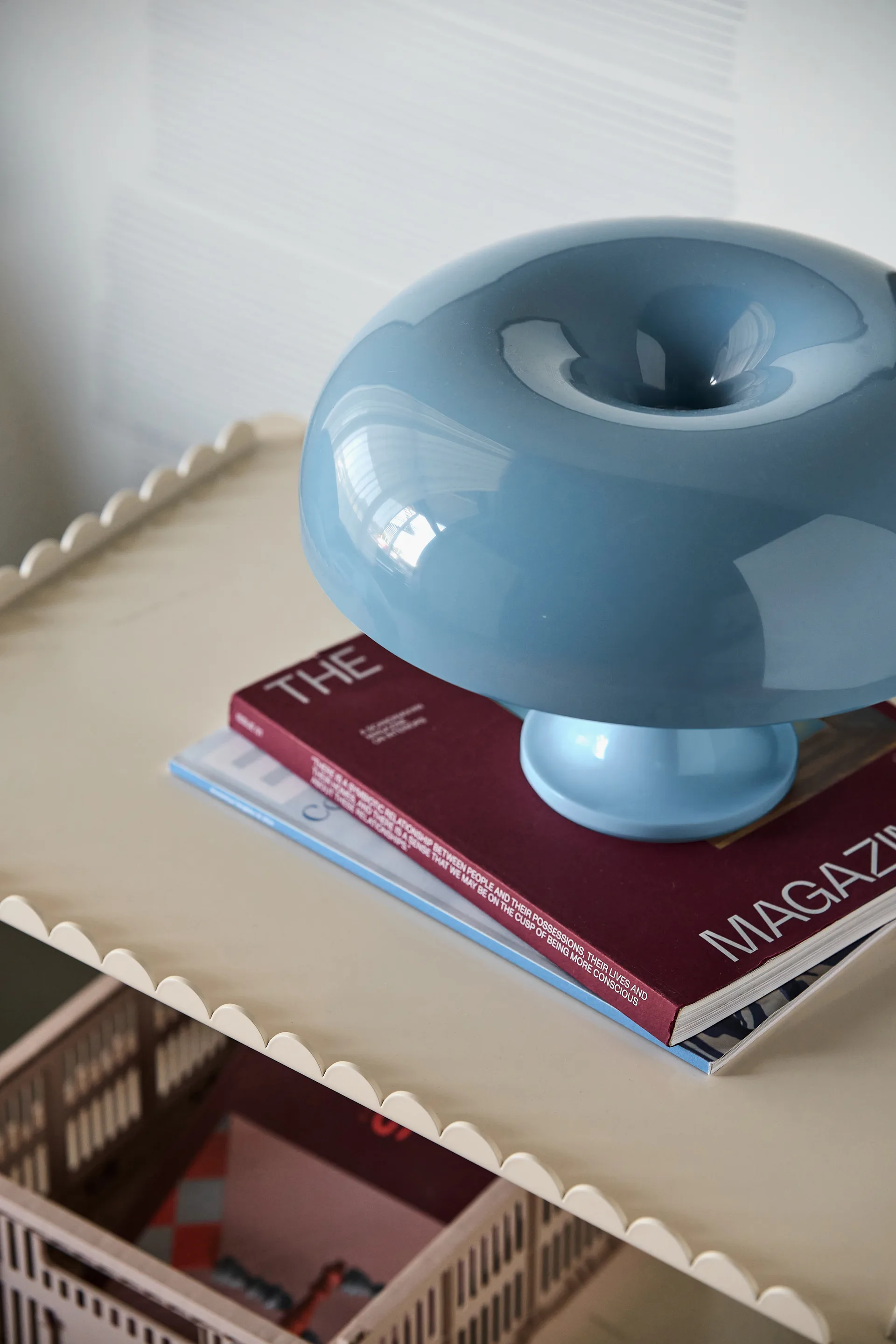 Nessino Special Edition table lamp Ø32 cm, Dove Blue Artemide