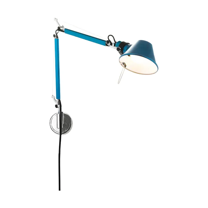 Tolomeo Micro wall lamp - Anodized blue - Artemide