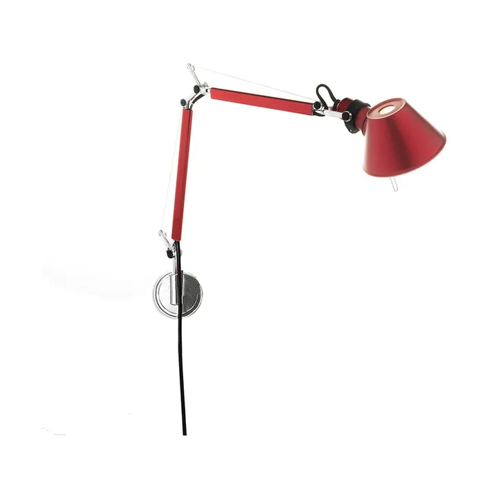 Tolomeo Micro wall lamp - Anodized red - Artemide