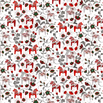 Leksand fabric - Wine red - Arvidssons Textil