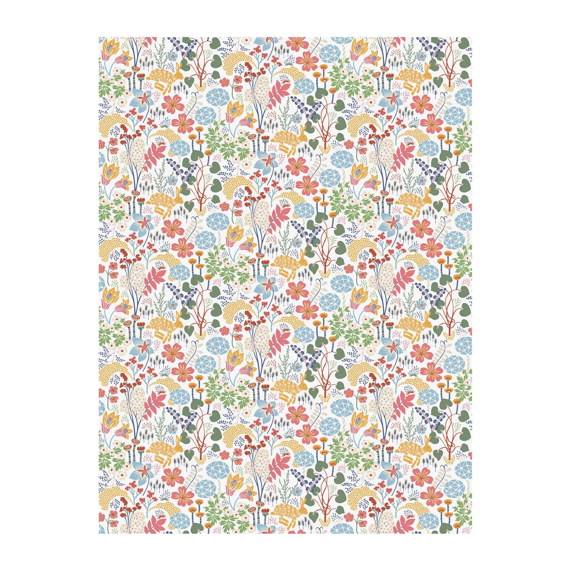 Lyckeflykt oilcloth, Multi Arvidssons Textil