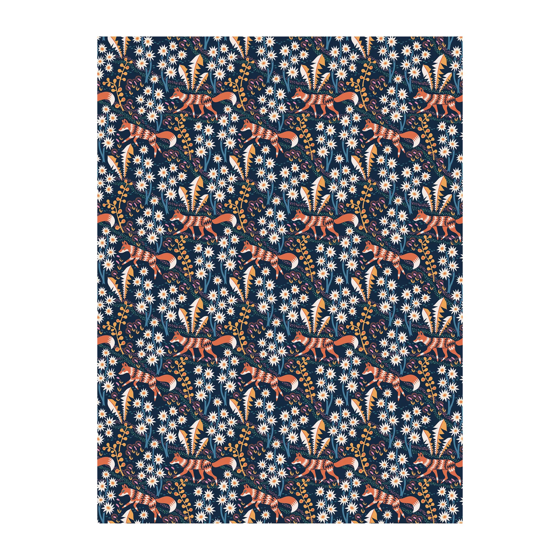 Stjärnspeja oilcloth, Dark blue Arvidssons Textil