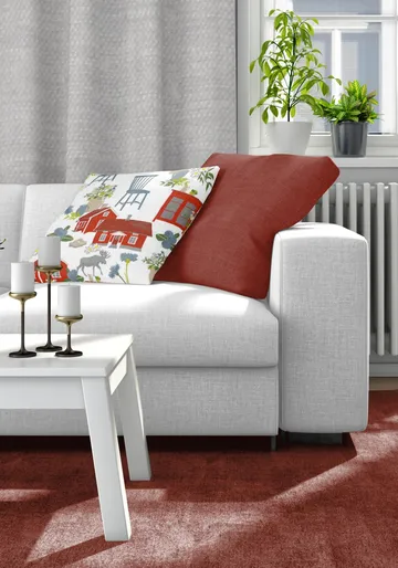 Strövtåg pillowcase 47x47 cm - Red - Arvidssons Textil