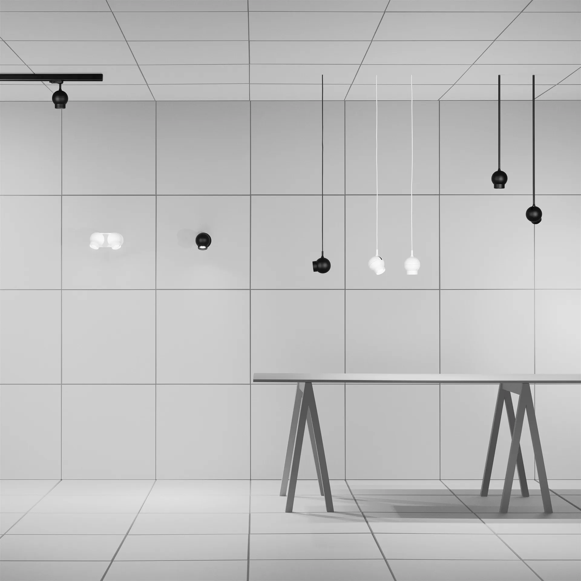 Ogle mini ceiling lamp, White Ateljé Lyktan