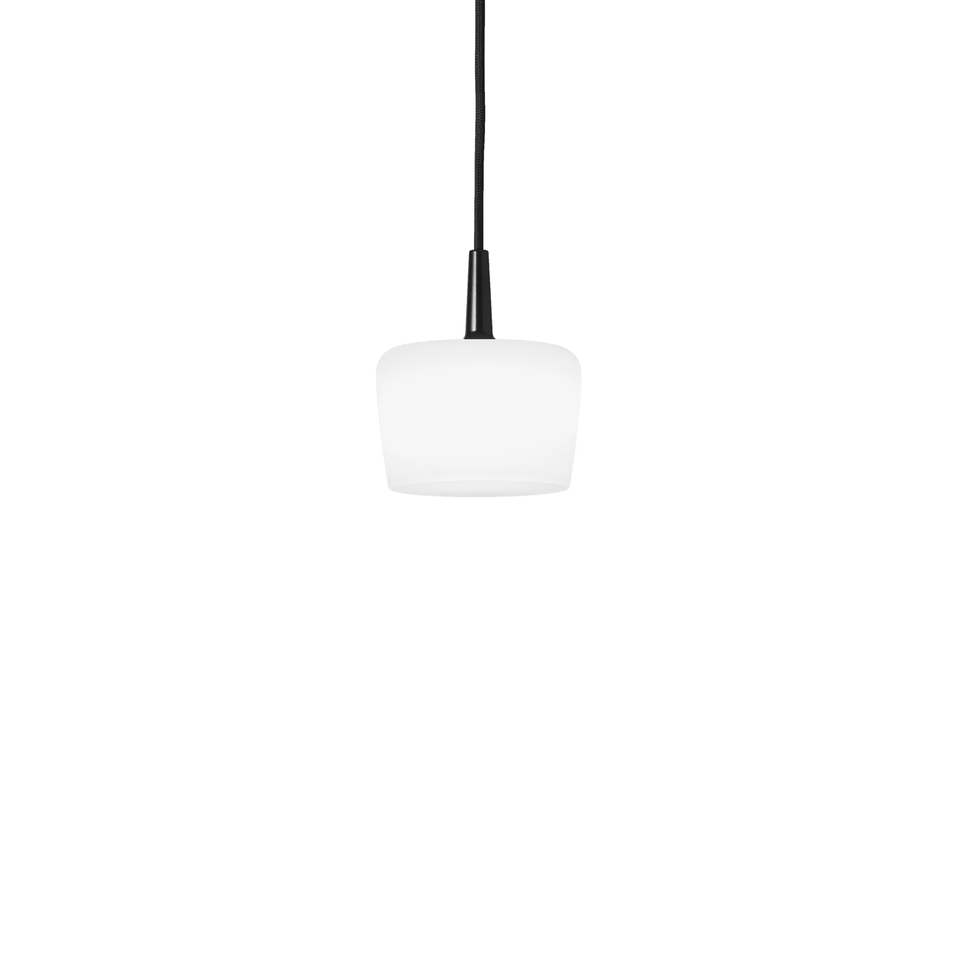 Riff Bowl pendant lamp, Black, small, led Ateljé Lyktan