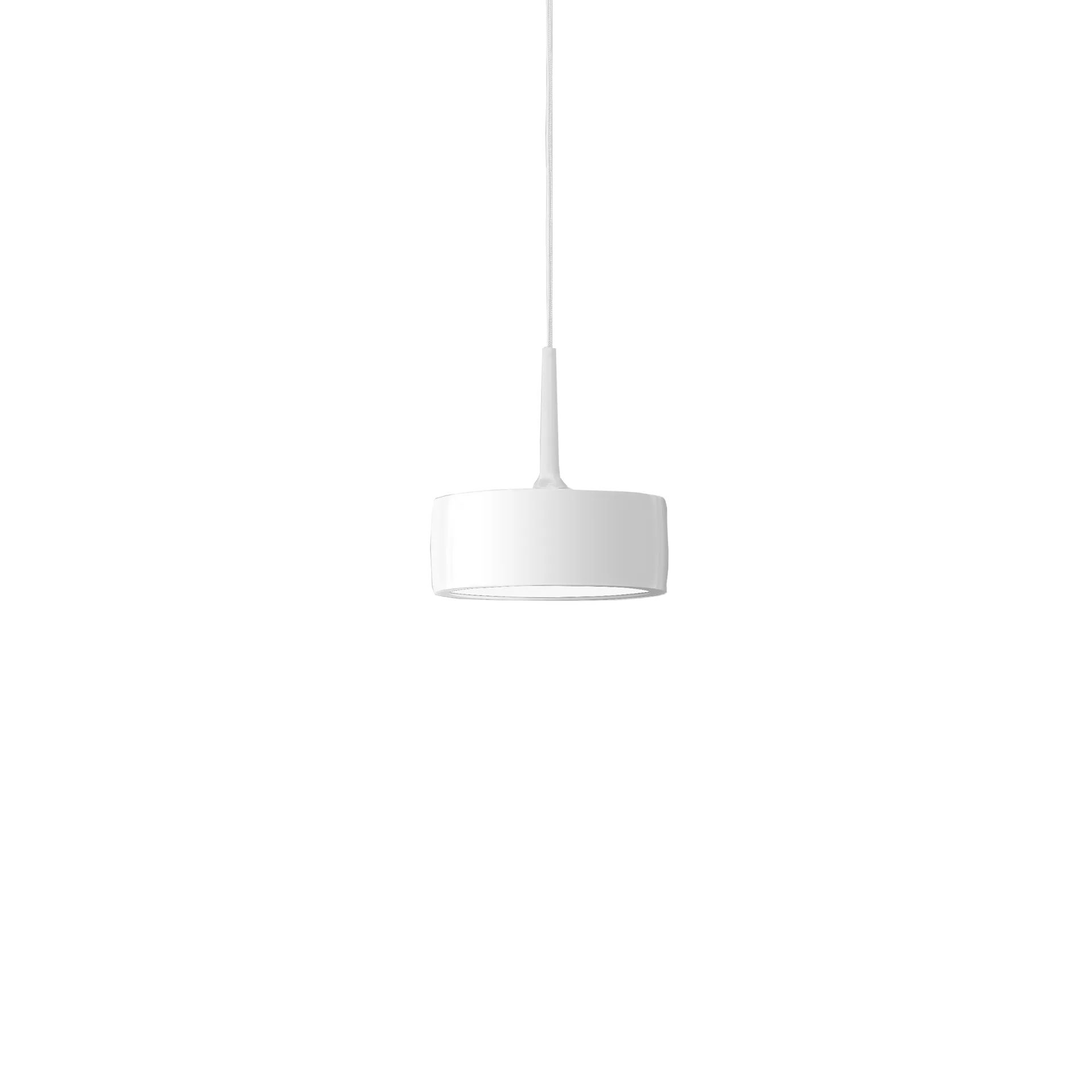 Riff Puck pendant lamp, White, medium, led Ateljé Lyktan