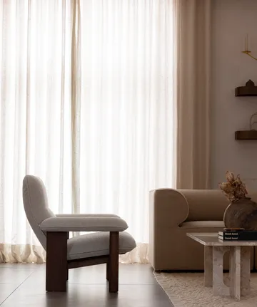 Brasilia armchair - Dark oak-Baru 0450 - Audo Copenhagen