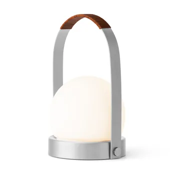 Carrie portable table lamp - Brushed aluminium - Audo Copenhagen
