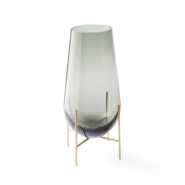 Échasse small vase - smoke-coloured glass - Audo Copenhagen