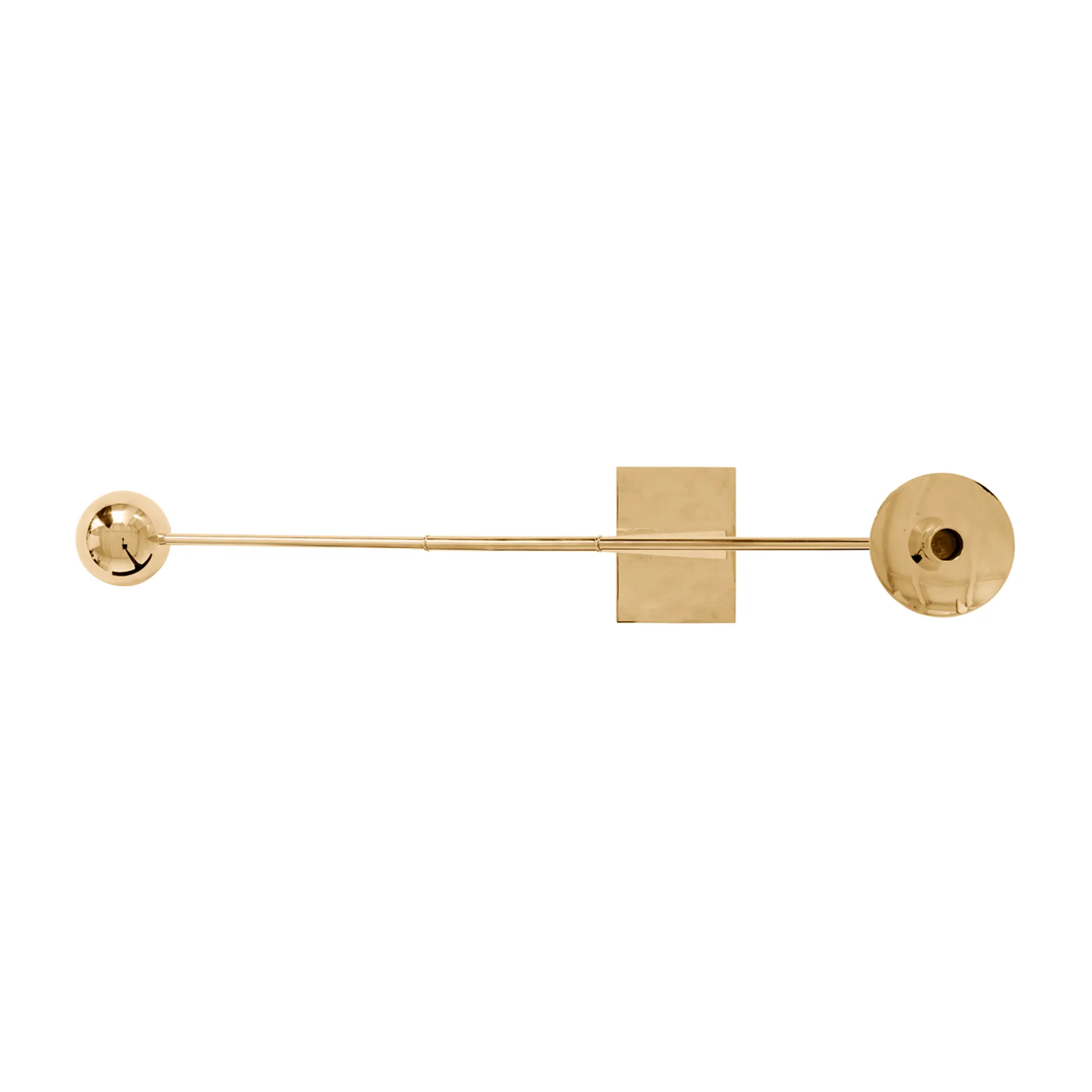 Interconnect candlestick 70 cm, Polished brass Audo Copenhagen