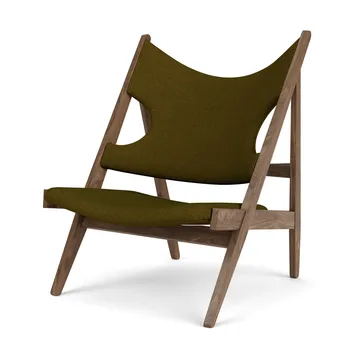 Knitting lounge armchair - Walnut-Baru 0950 - Audo Copenhagen