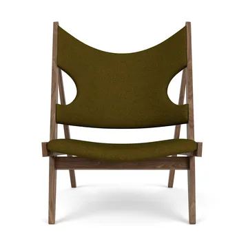 Knitting lounge armchair - Walnut-Baru 0950 - Audo Copenhagen