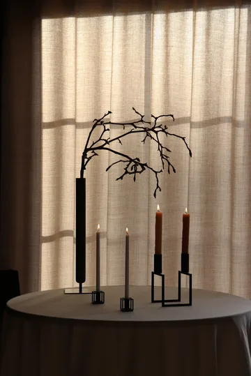 Kubus Micro candle holder 2-pack - Black - Audo Copenhagen