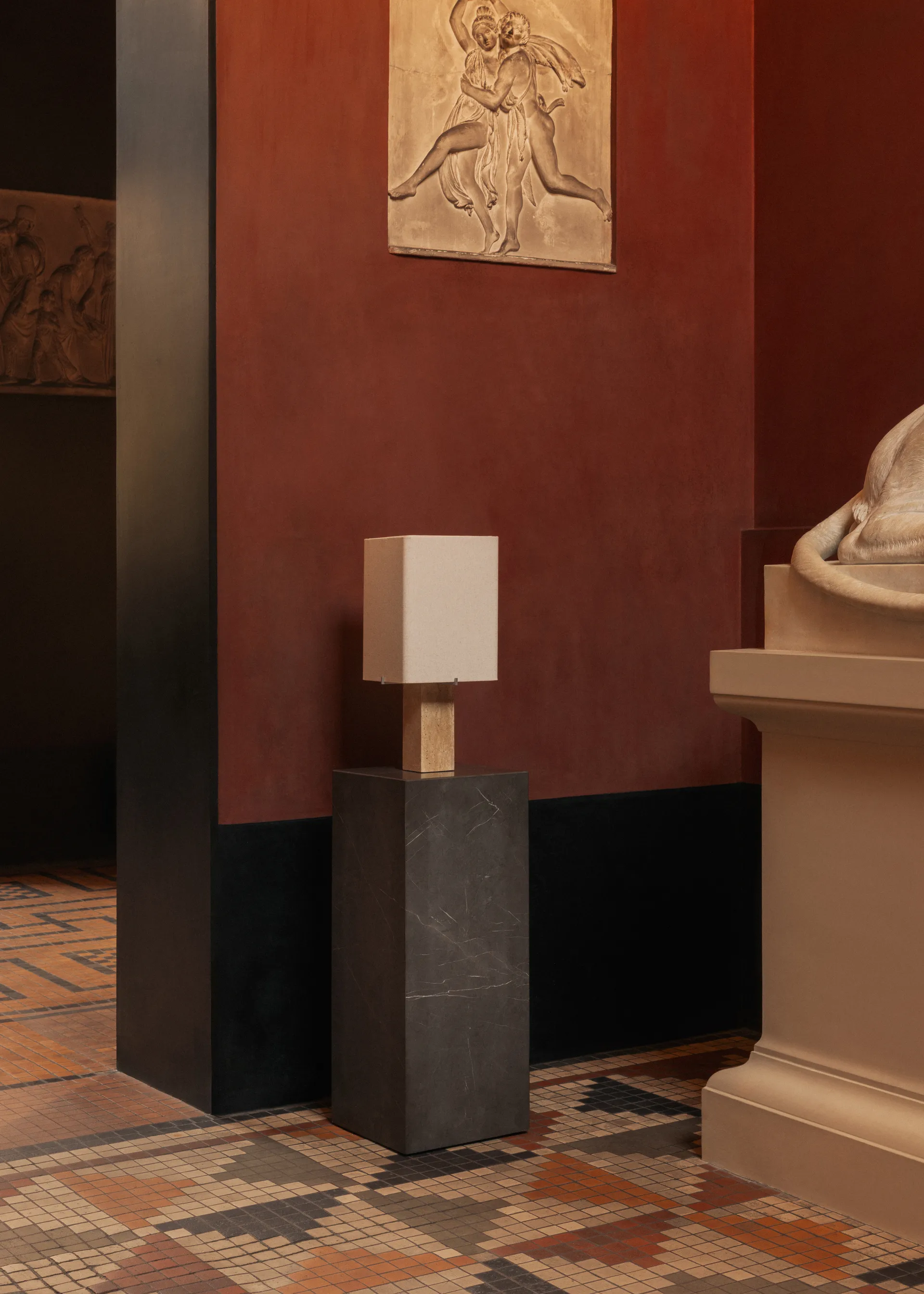 Nonna table lamp 49 cm, Travertine-sand Audo Copenhagen