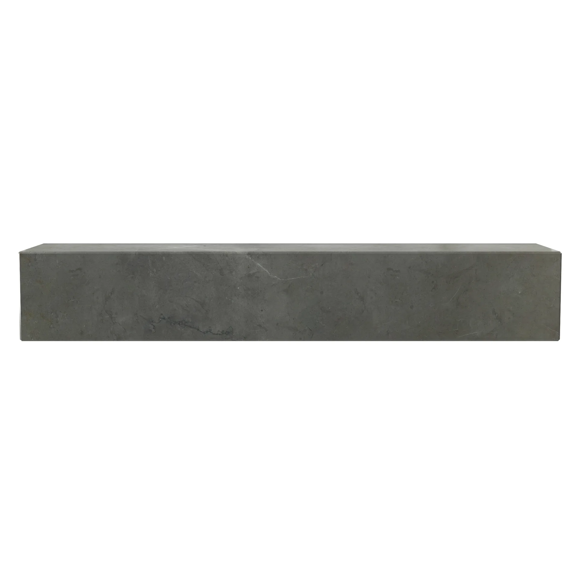 Plinth shelf, Brown-grey kendzo marble Audo Copenhagen
