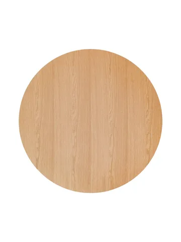 Puffin Dining Table oak veneer natural - Natural oak veneer, Ø140 cm - Audo Copenhagen