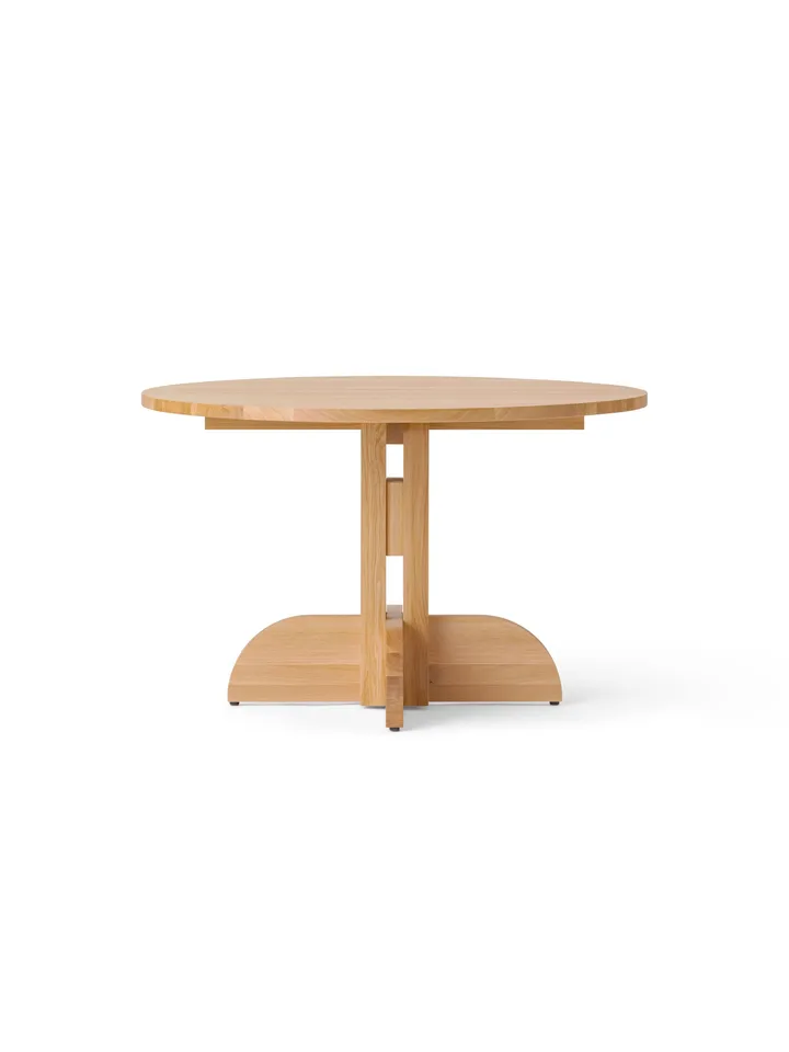 Puffin Dining Table solid natural oak - Natural oak, Ø120 cm - Audo Copenhagen