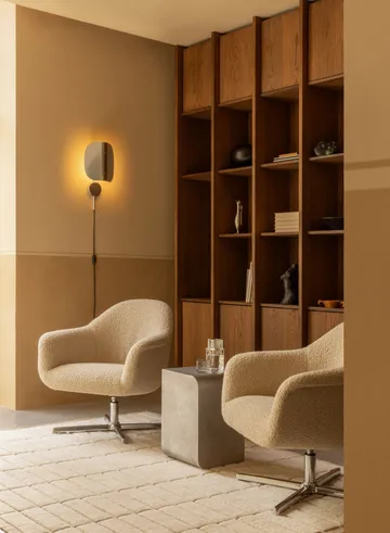 Wing wall lamp - Polished aluminium, 47 cm - Audo Copenhagen
