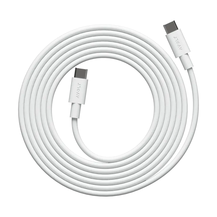 Cable 1 USB-C to USB-C charging cable 2 m - White Martinelli Luce Edition - Avolt
