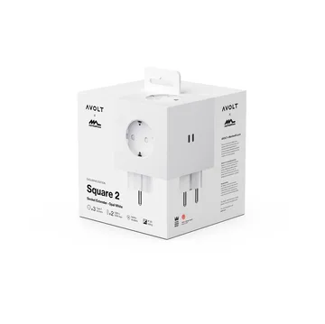 Square 2 outlet - Martinelli Luce Opal White - Avolt