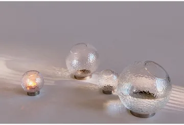 Globe bubbles vase Ø21 cm - Clear - AYTM
