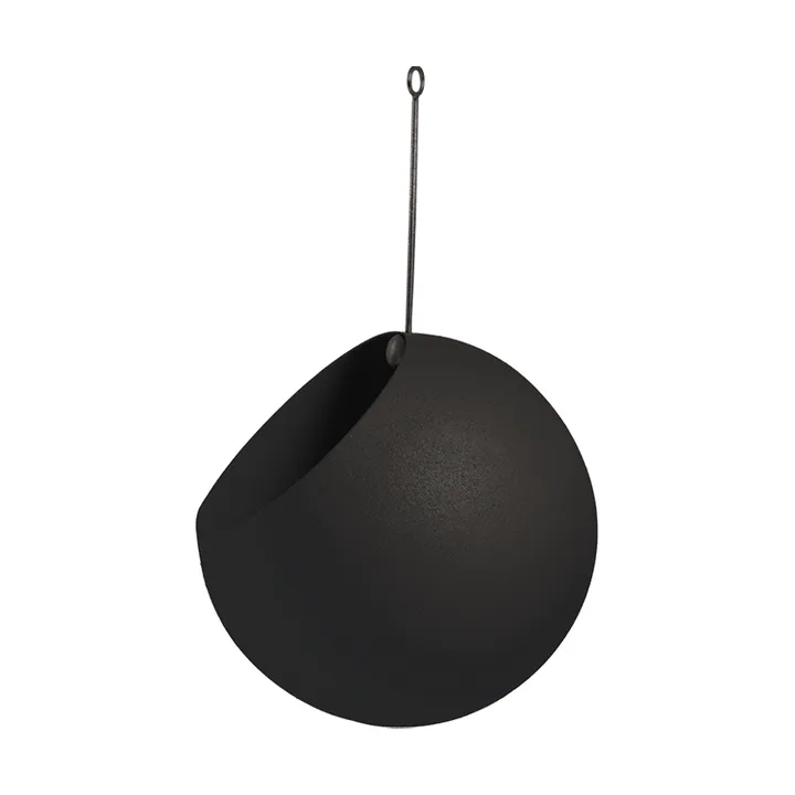 GLOBE hanging pot Ø17 cm h28 cm - Black - AYTM