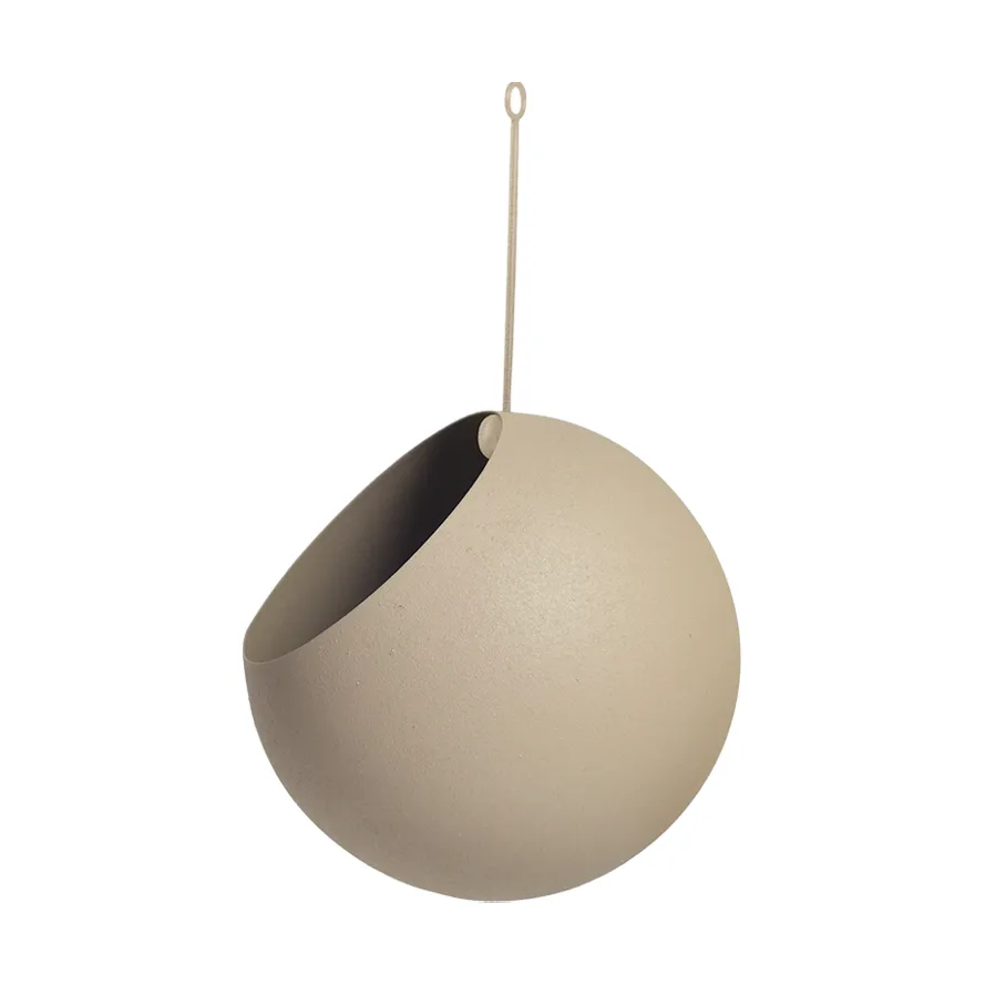 GLOBE hanging pot Ø17 cm h28 cm, Taupe AYTM