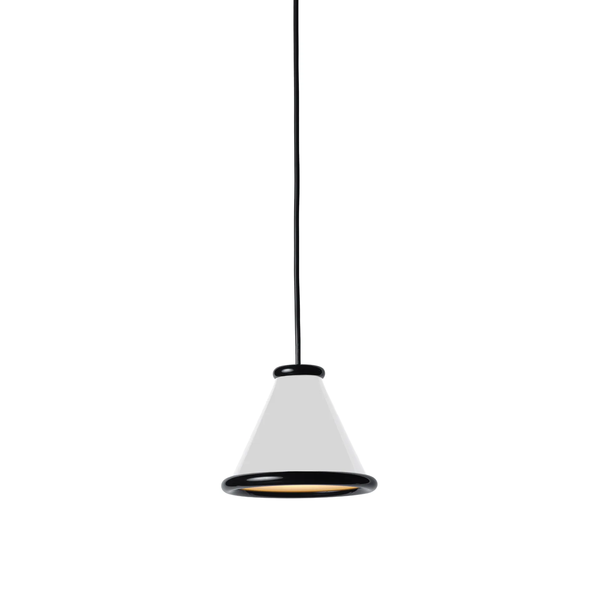 Belle pendant Ø15 cm, Glossy white-glossy black Belid
