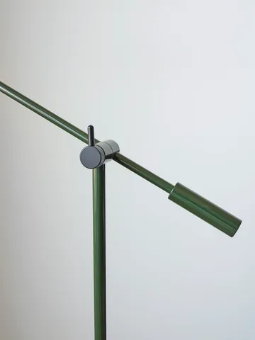 Cato floor lamp 134 cm - Blank forest green-matte black - Belid