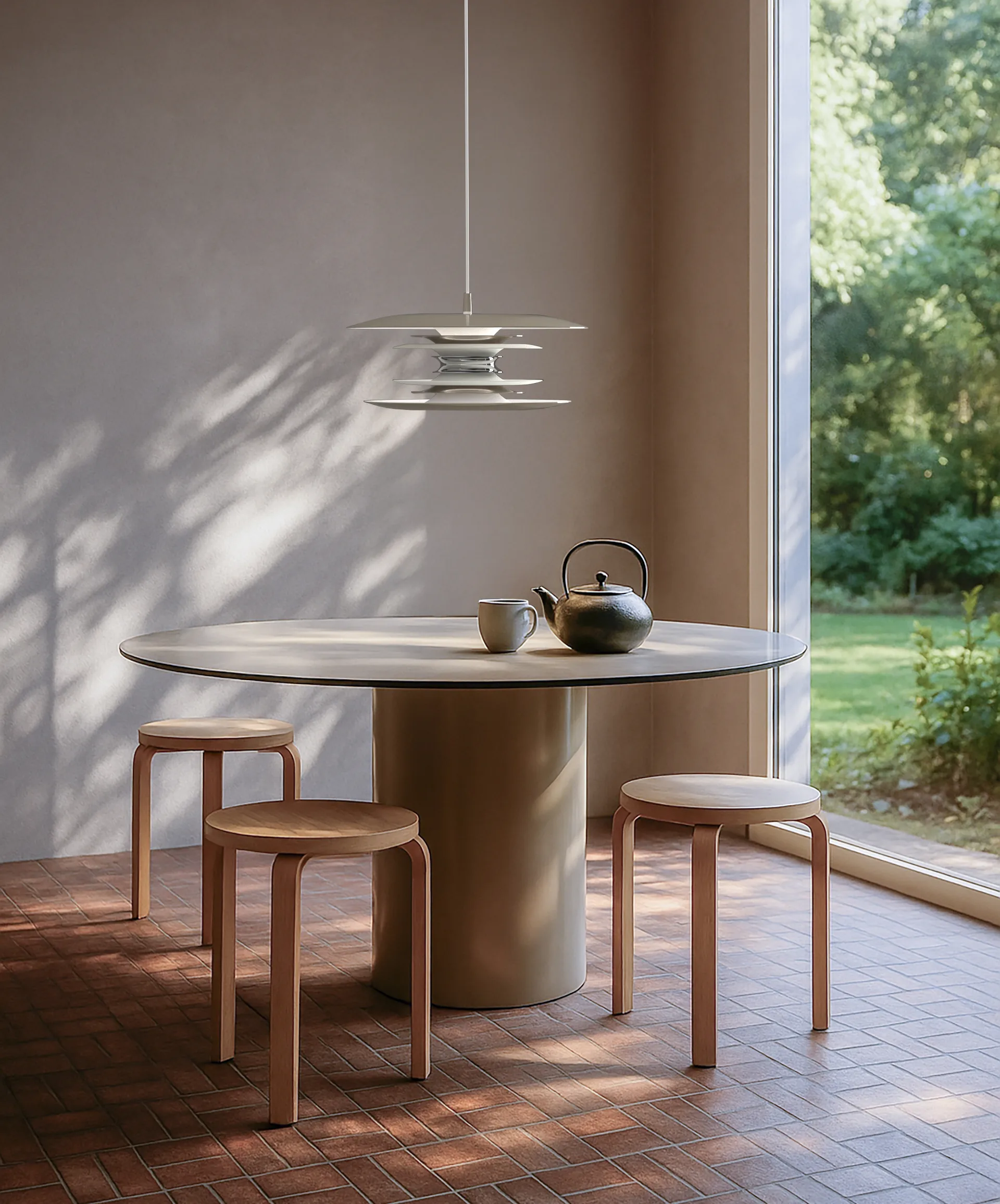 Diablo ceiling lamp Ø50 cm, Soft greige Belid