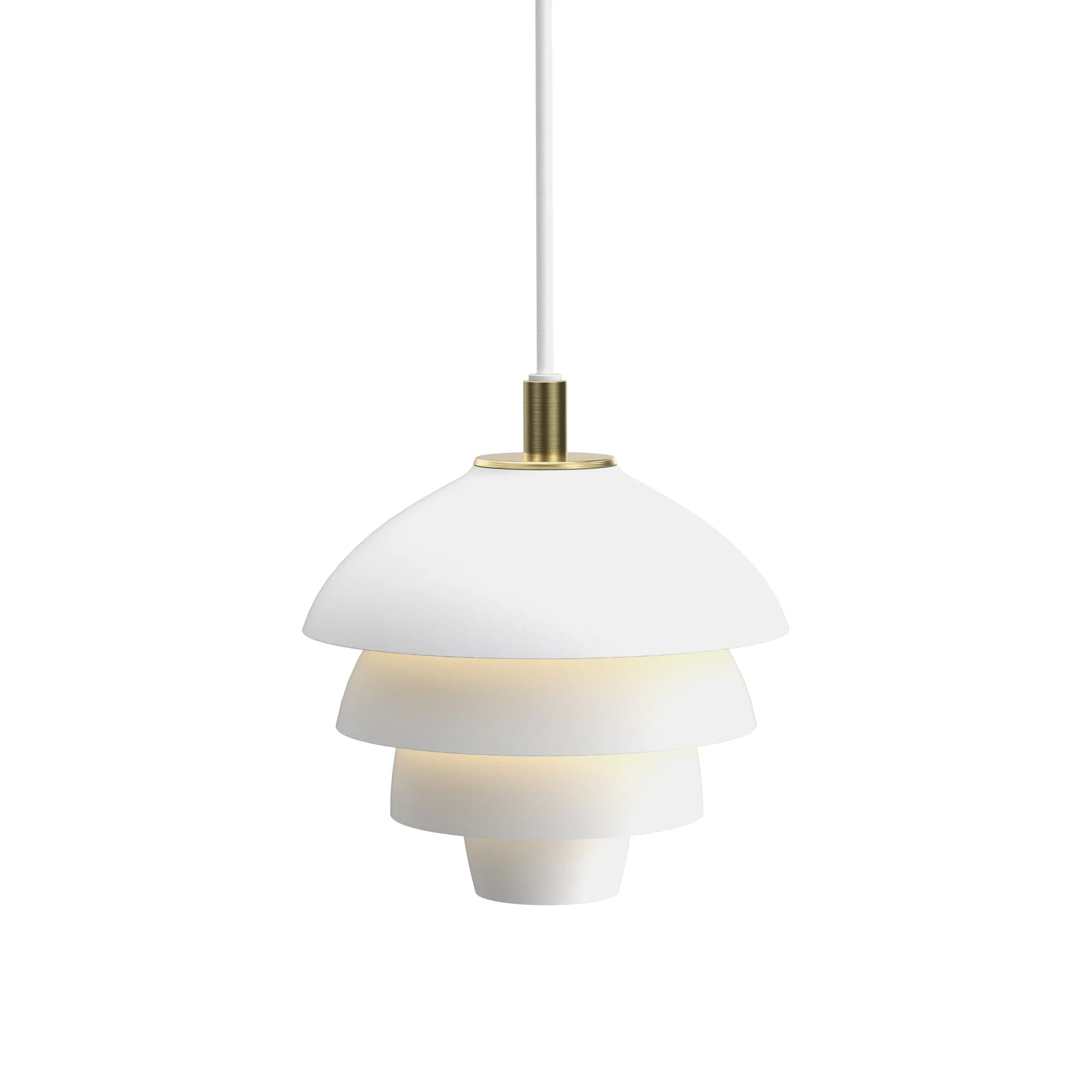 Valencia pendant Ø18, Matt White - Brass Belid