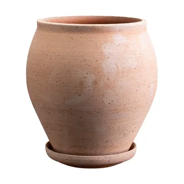 Delphi pot with saucer, 2 pieces - Pink, Ø20 cm - Bergs Potter