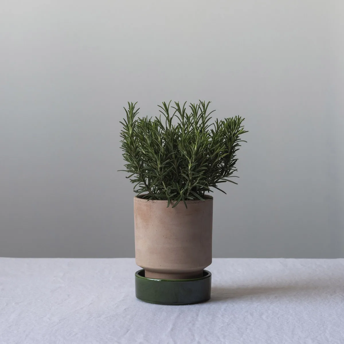 Hoff plant pot, Ø16 cm, Raw Rosa-Emerald Green (pink-green) Bergs Potter