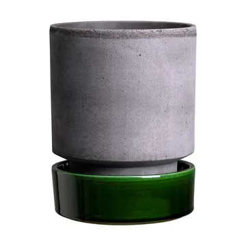Hoff plant pot - Ø18 cm, Raw Grey-Emerald Green (grey-green) - Bergs Potter