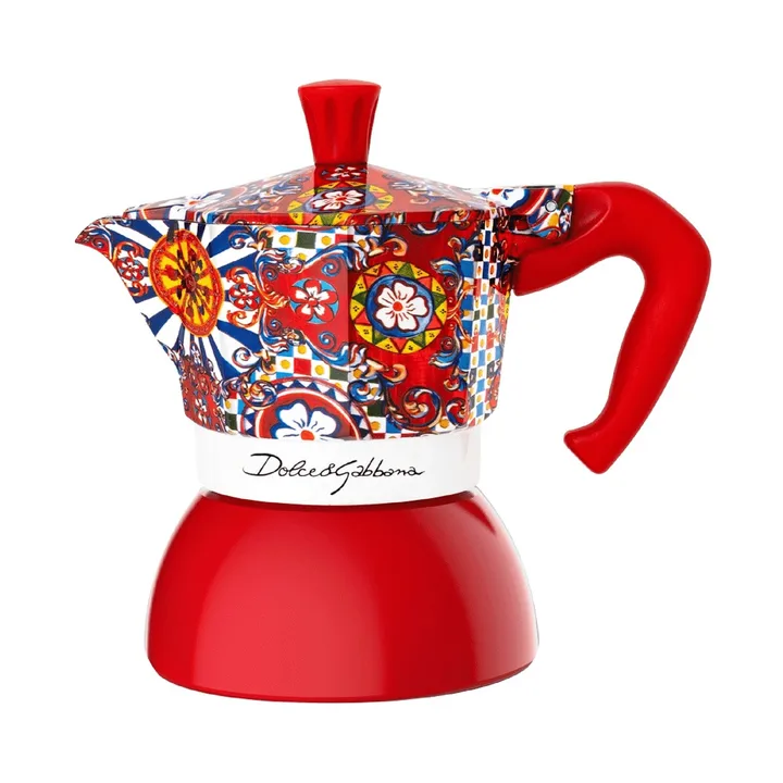 Bialetti x Dolce & Gabbana induction moka pot - Sicilian cart, 2 cups - Bialetti