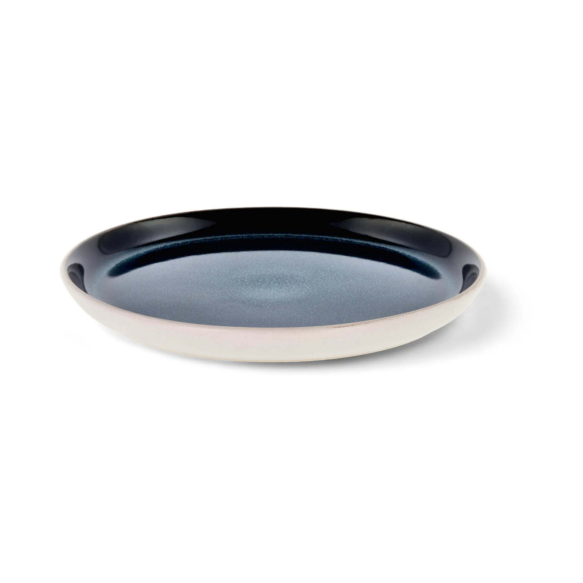 Bitz plate gastro Ø 21 cm, White–dark blue Bitz