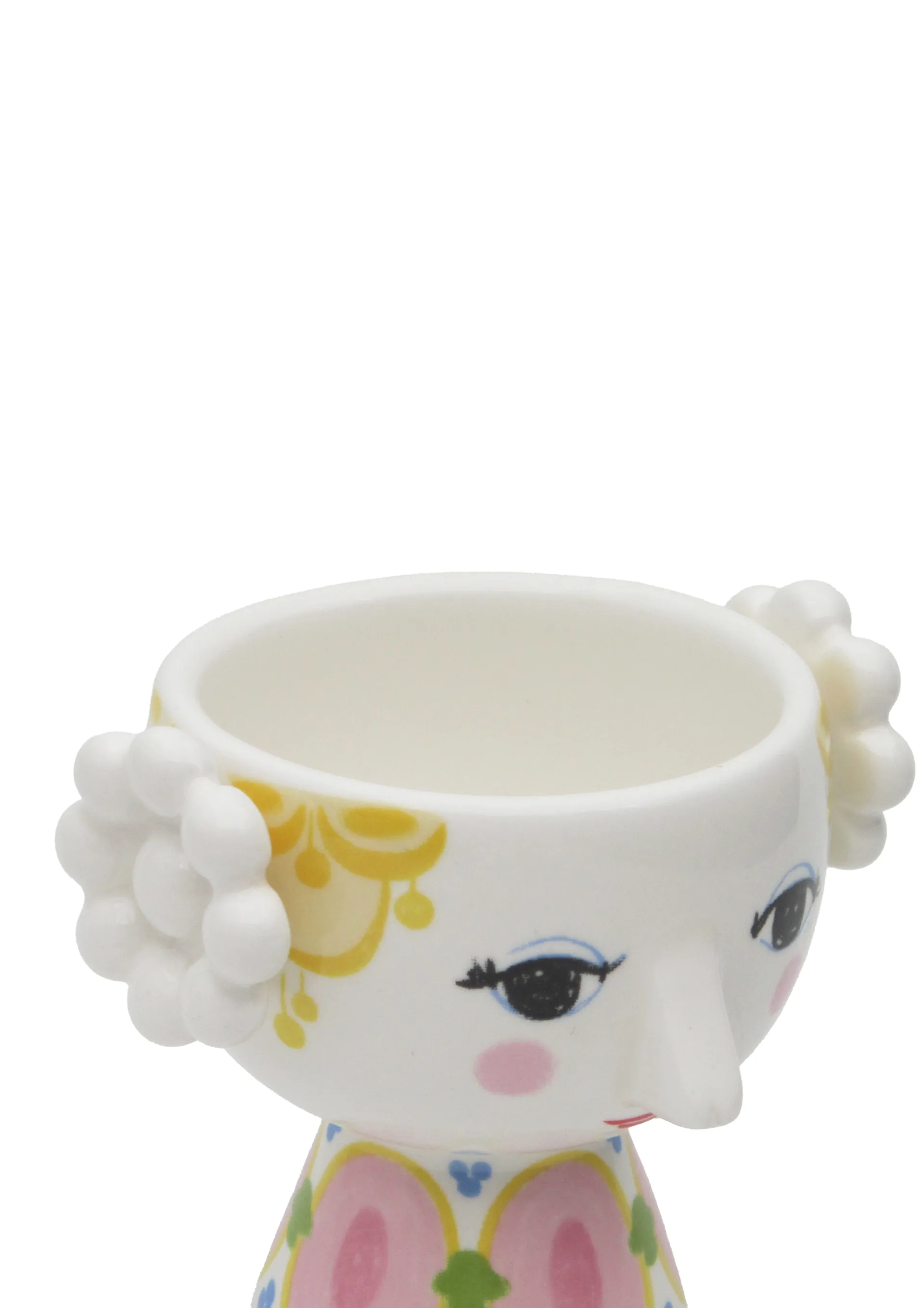Eva candle holder Ø6.5 cm 2-pack, Yellow-lavender Bjørn Wiinblad