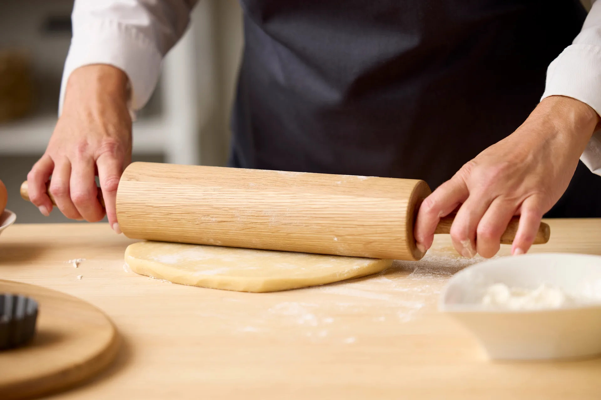 Blomsterbergs rolling pin with ball bearings, Oak Blomsterbergs