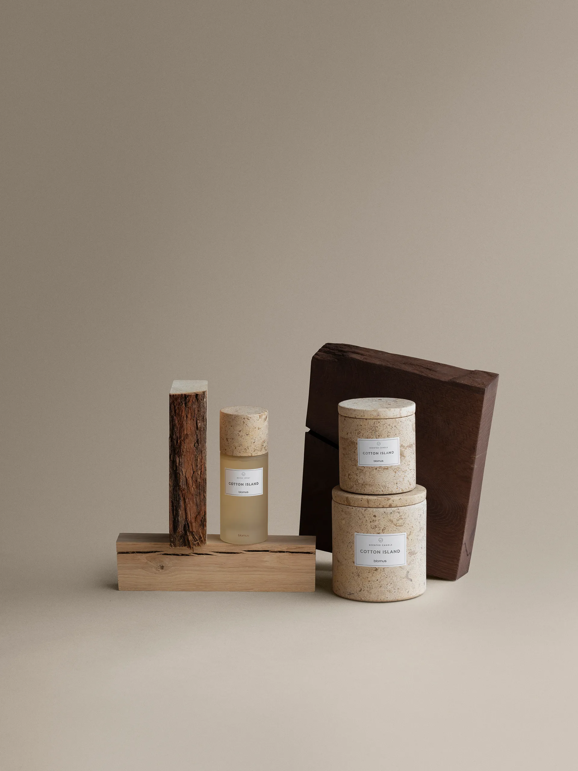 Frabli room spray 100 ml, Cotton Island Travertine blomus