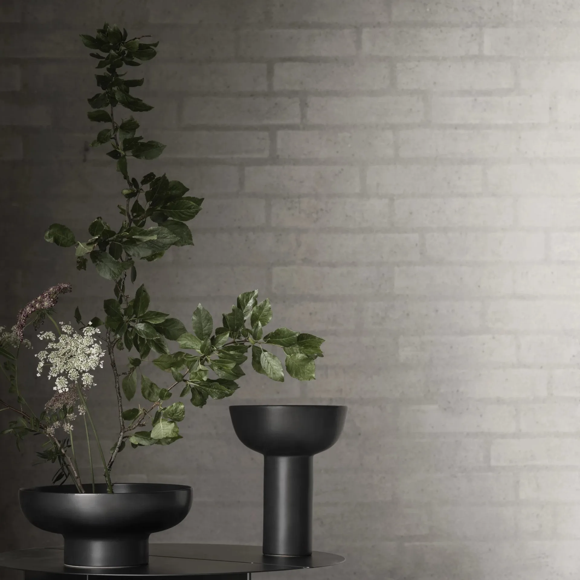 ORU side table S Ø35 cm, Black blomus