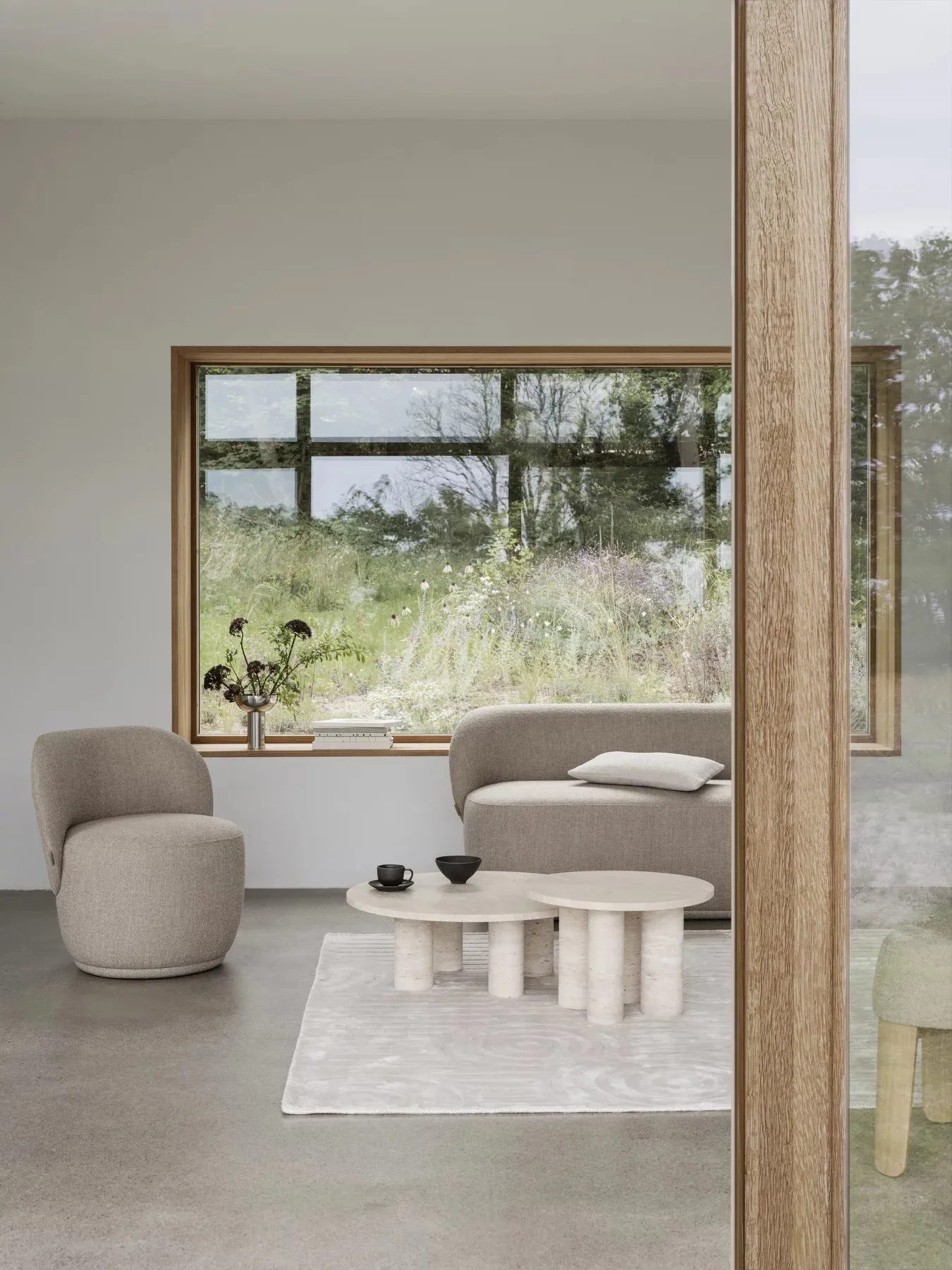 Uzu rug L 200x300 cm, Beige blomus