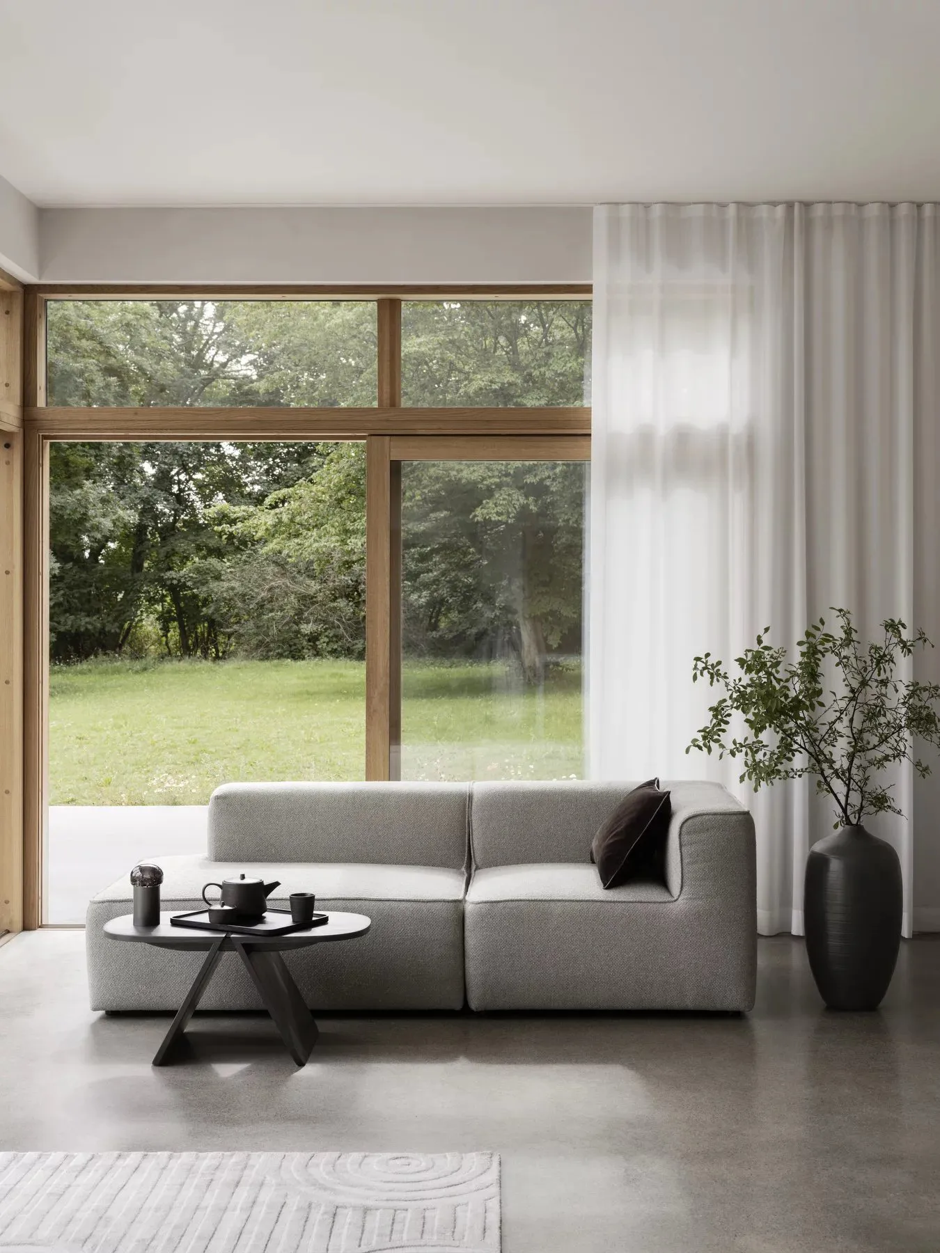Uzu rug L 200x300 cm, Beige blomus