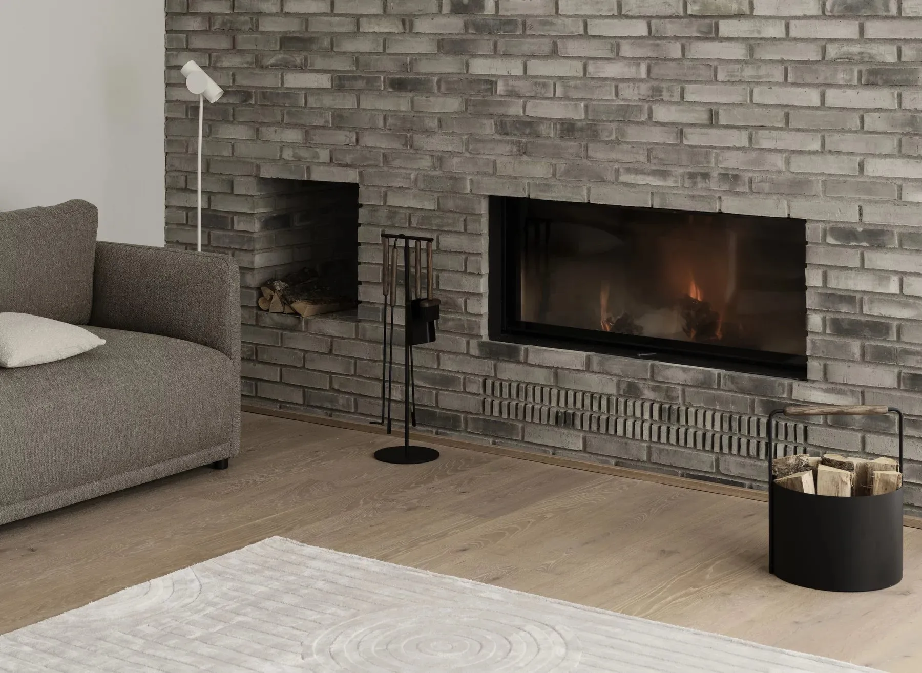 Uzu rug L 200x300 cm, Beige blomus