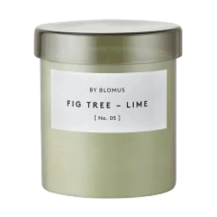 Valoa scented candle 45 hours - Fikon/Lime Agave Green - blomus